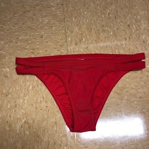 Xhilaration red semi cheeky bikini bottom